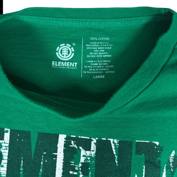 Y2K Element Block Print Grunge T-Shirt, Size Large - Picture 6 of 10